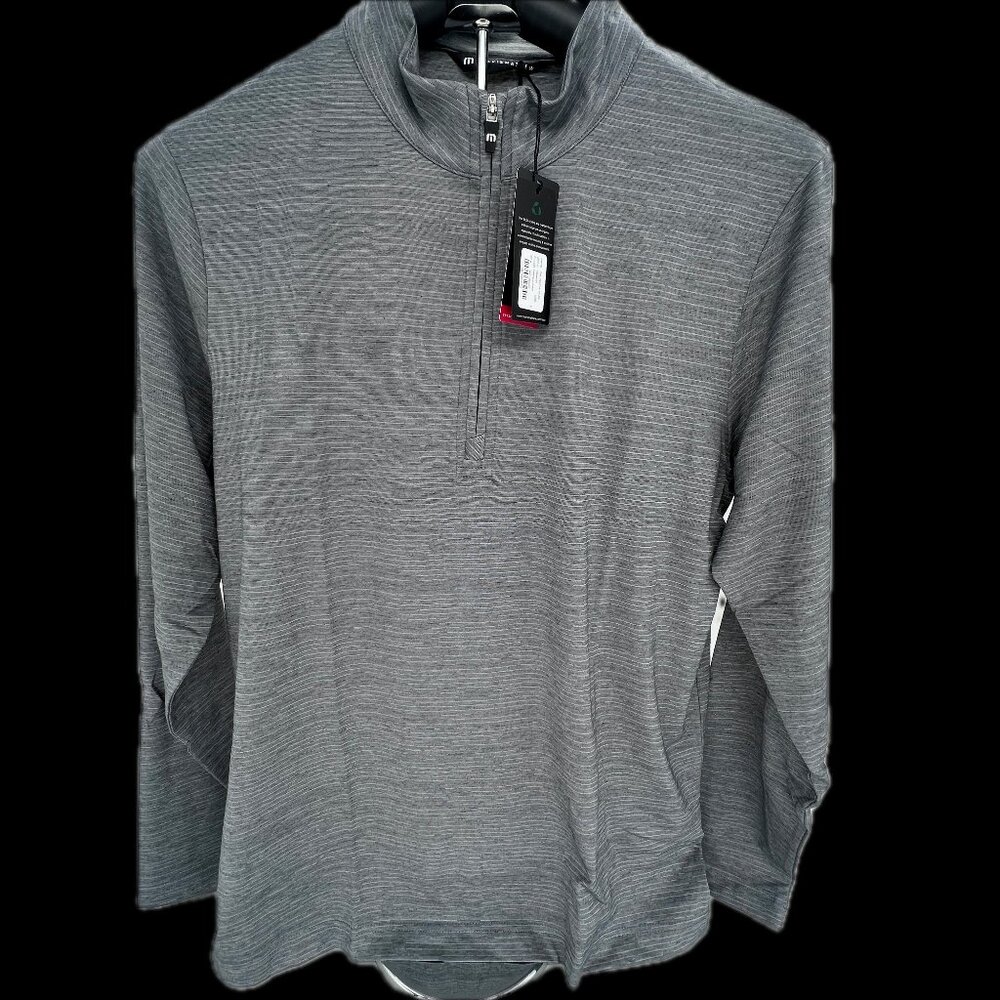 Travis Mathew Heater Quarter Zip, sleet-quiet shade, various sizes